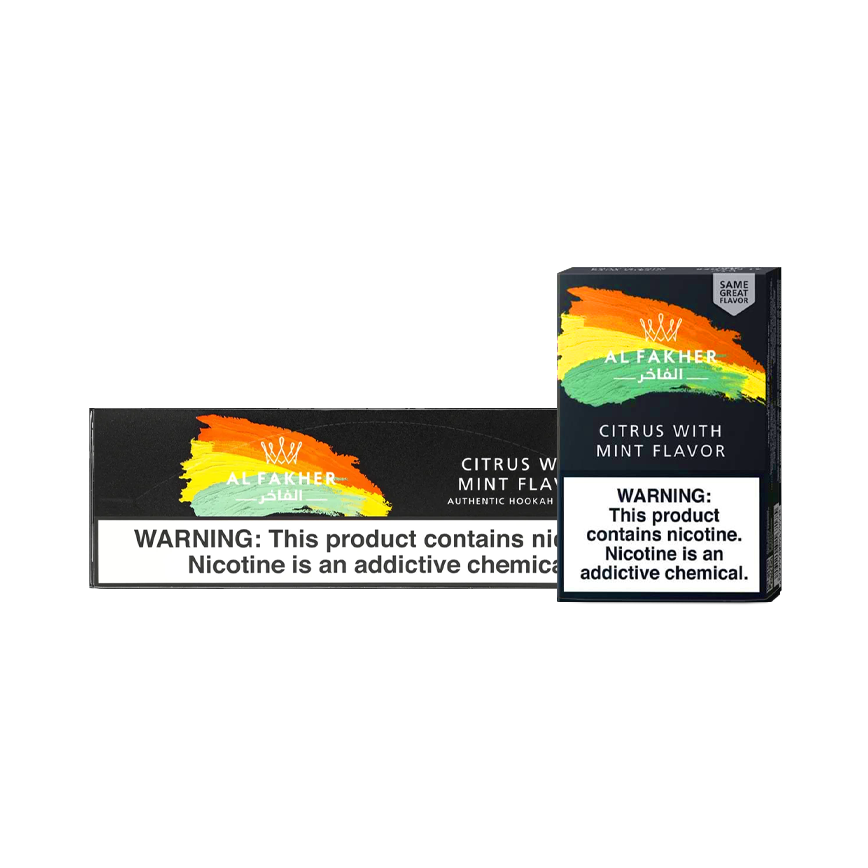 Al Fakher Hookah Tobacco Citrus With Mint Flavor 10x50G