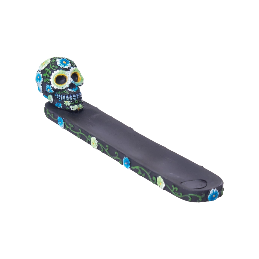 Black Sugar Skull Insense Burner