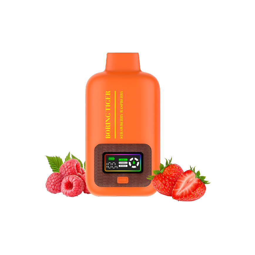 Boring Tiger Strawberry Raspberry 25000Puffs 5Ct
