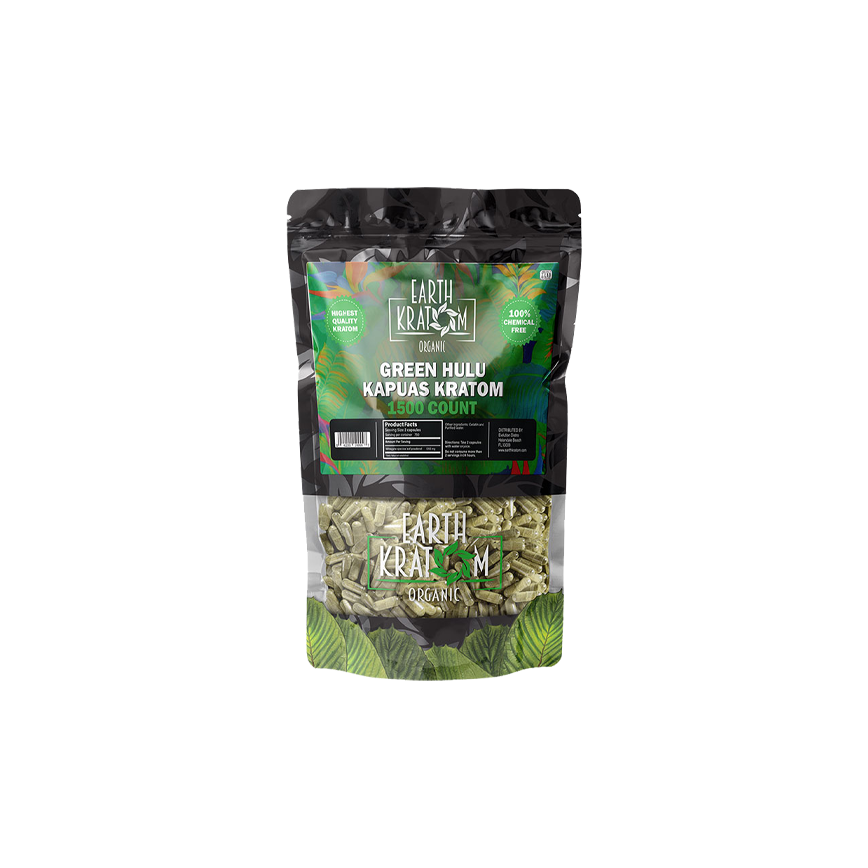 Earth Kratom Green Hulu Capsule