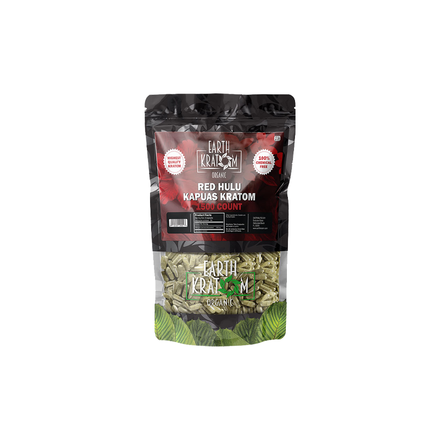 Earth Kratom Red Hulu Capsule