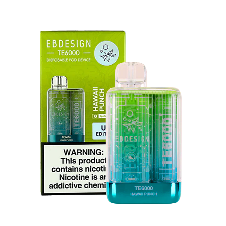 Ebdesign Hawaii Punch Te6000Puff 5% 5Ct