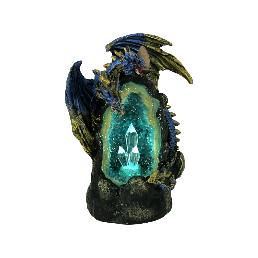 Fujima Blue Double Dragon Backflow Cone Burner