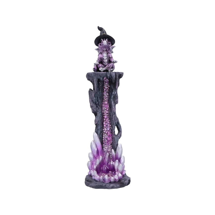 Fujima Meditating Dragon Playstone Incense Burner