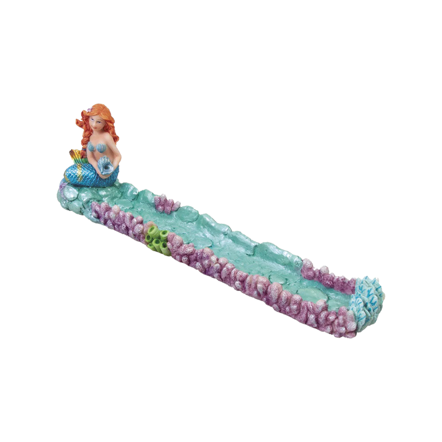 Fujima Mermaid Polystone Incense Burner