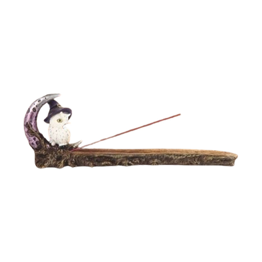 Fujima Snowy Tree And Moon Incense Burner