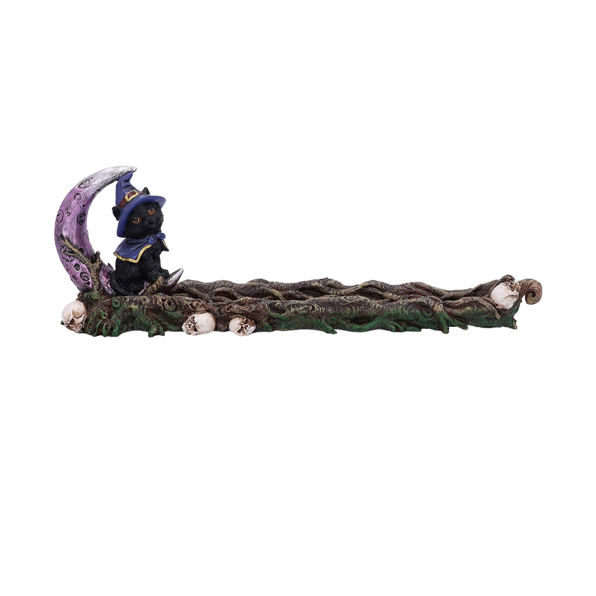 Fujima Witch Cat Playstone Incense Burner