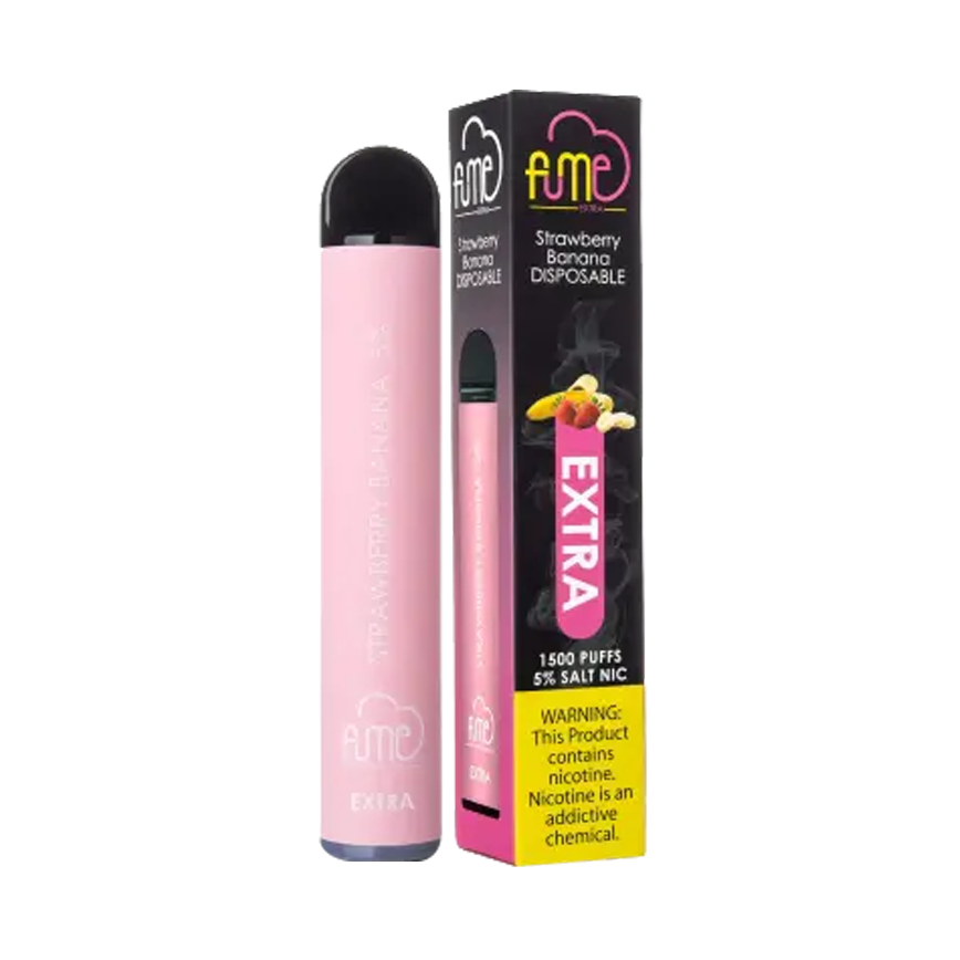 Fume Extra Strawberry Banana 1500Puff 5% 5CT