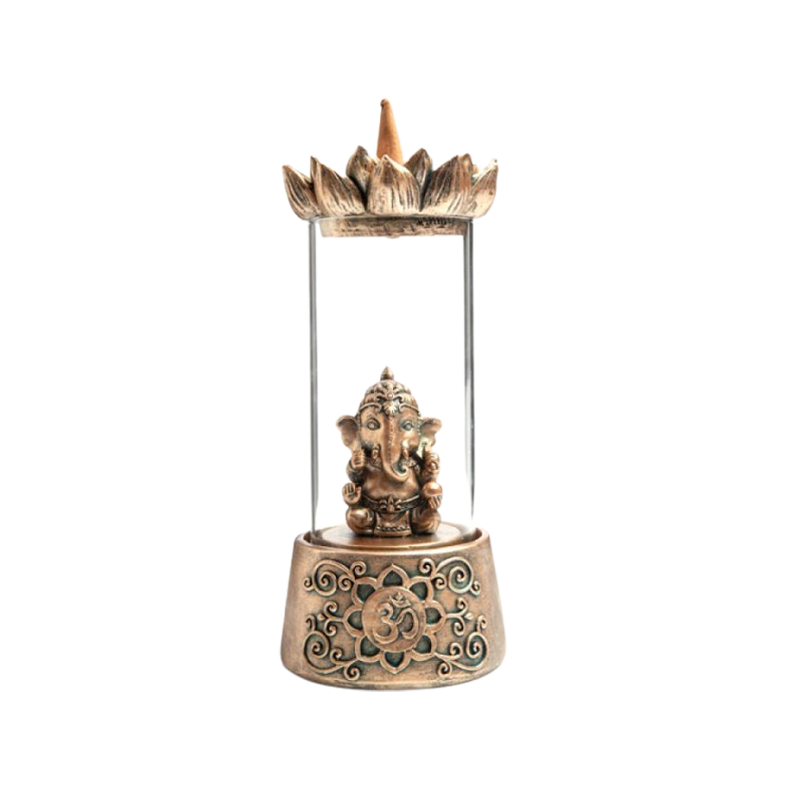 Ganesh Glass Case LED Incense Burner