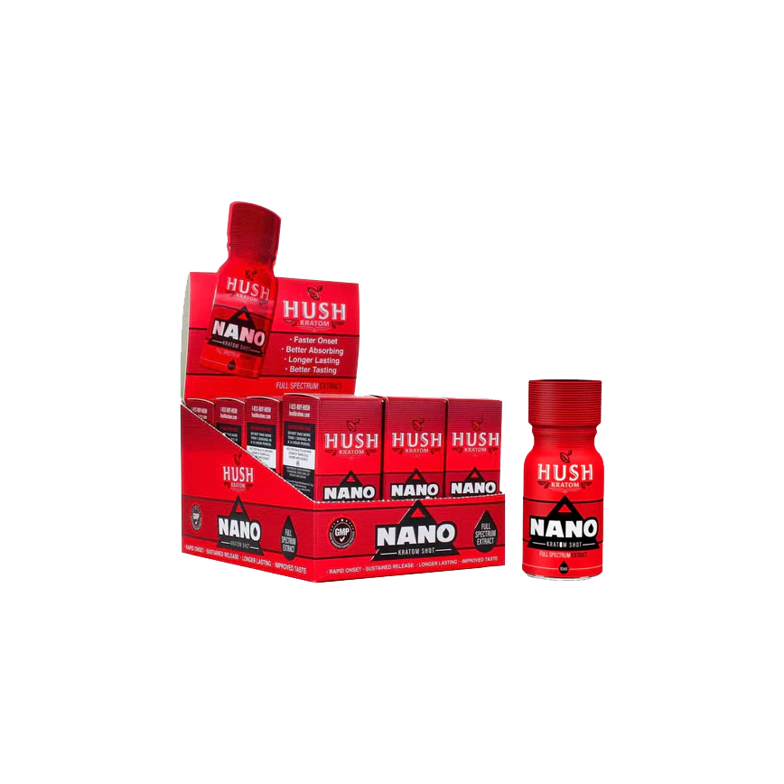 Hush Kratom Nano Mitra-Isolate Extract 10Ml 12Ct