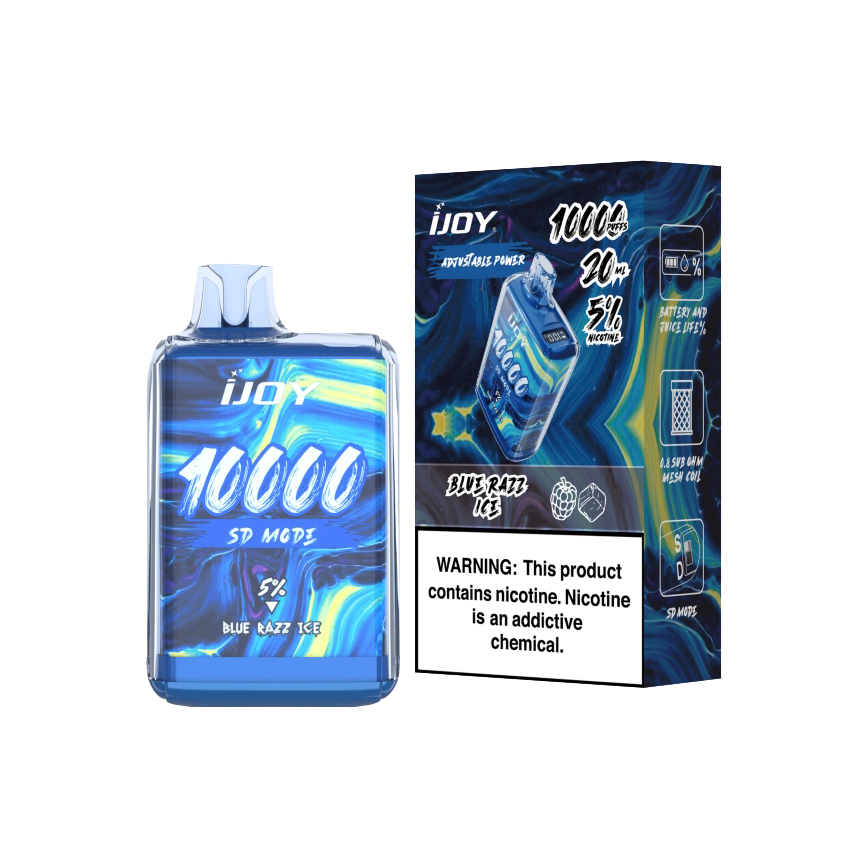 Ijoy Disposable Blue Razz Ice 10000Puff 5% 5Ct