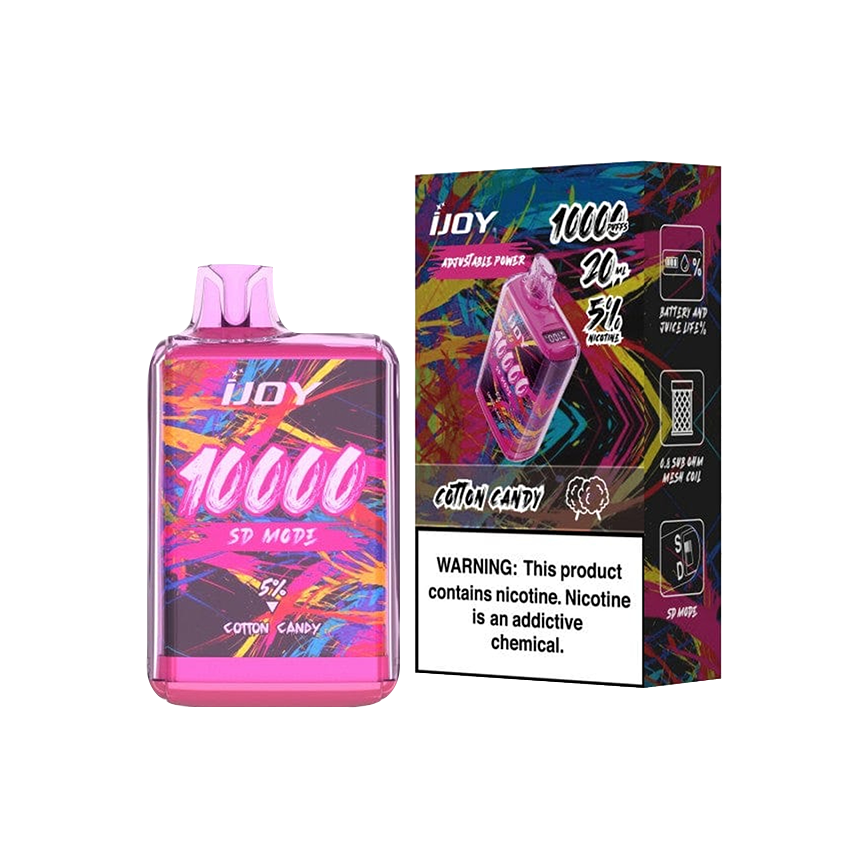 Ijoy Disposable Cotton Candy 10000Puff 5% 5Ct