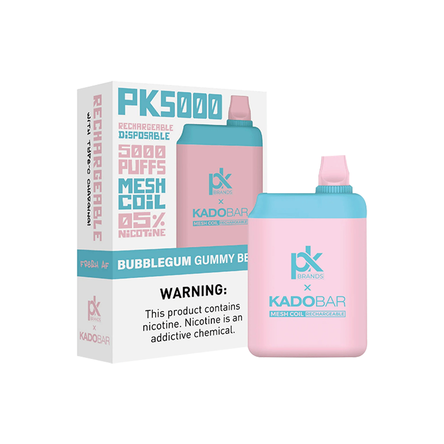 Kadobar Disposable Bubblegum Gummy Bear 5000Puff 5% 5Ct