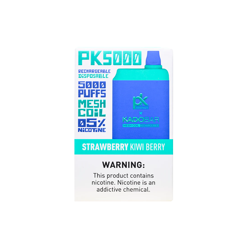 Kadobar Disposable Strawberry Kiwi Berry 5000Puff 5% 5Ct