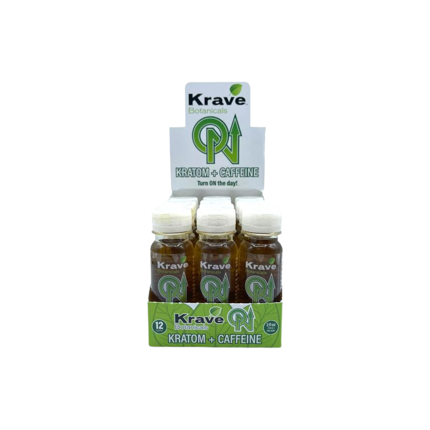 Krave Botanicals Kratom + Caffeine 59Ml 12Ct