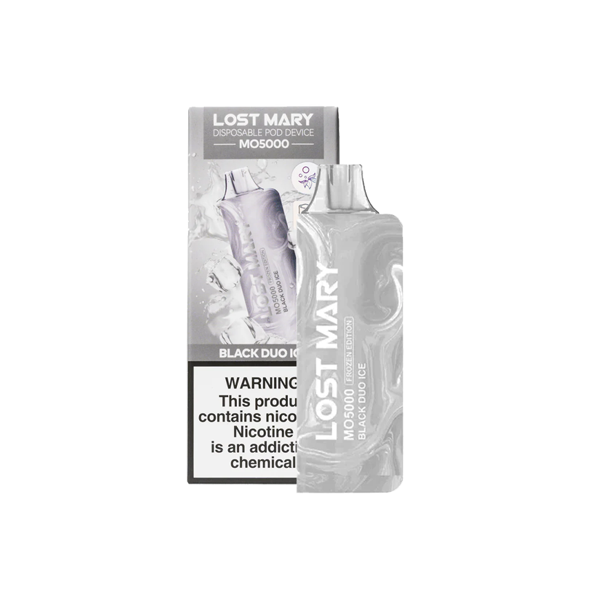 Lost Mary Disposable Black Duo Ice 5000Puff 5% 5CT