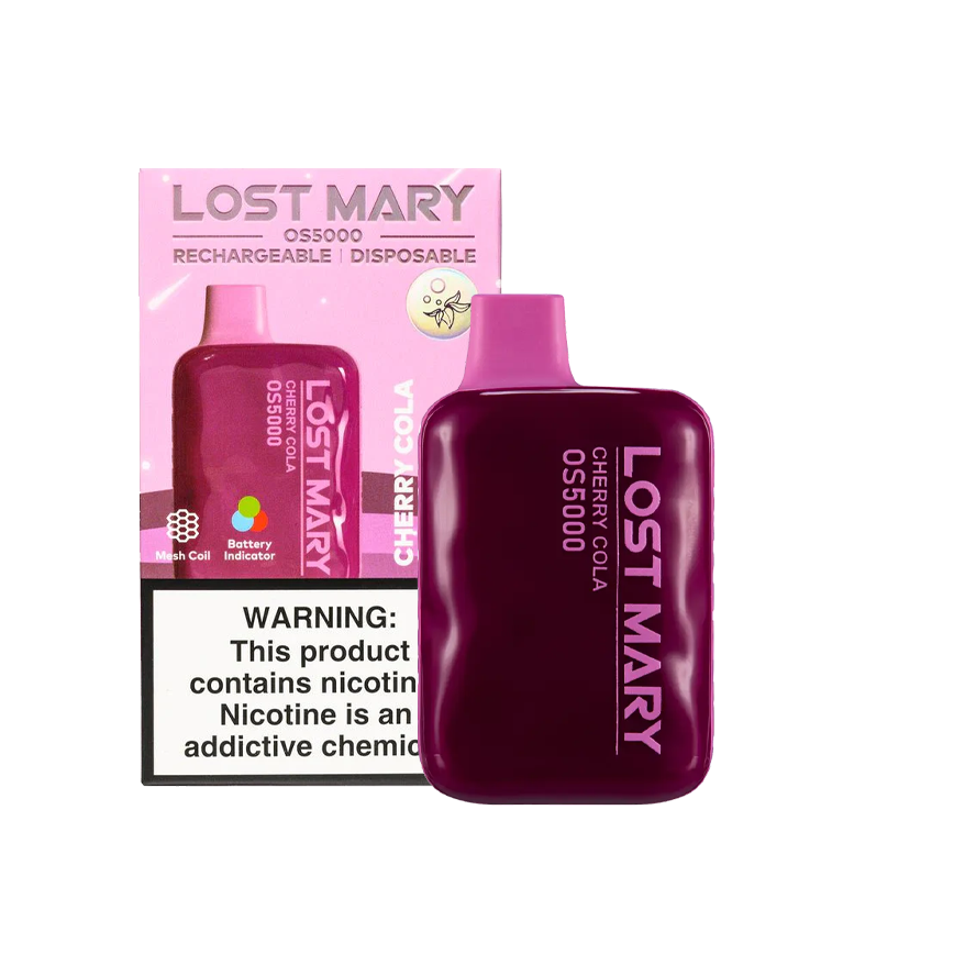 Lost Mary Disposable Cherry Cola 5000Puff 5% 10Ct