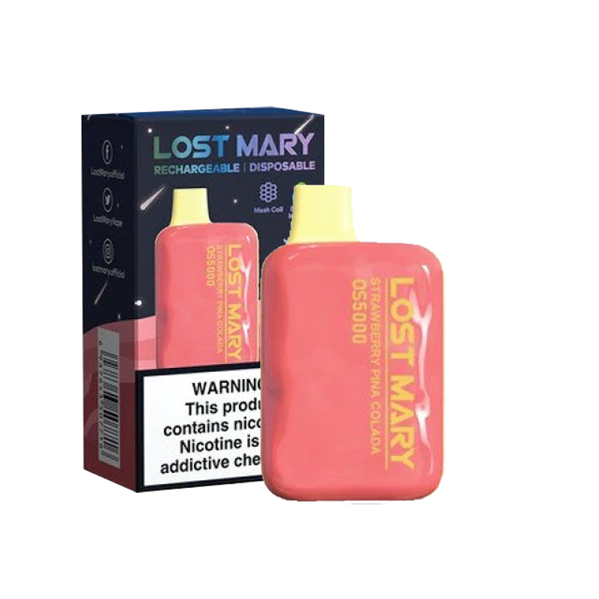 Lost Mary Disposable Strawberry Pina Colada 5000Puff 5% 10Ct