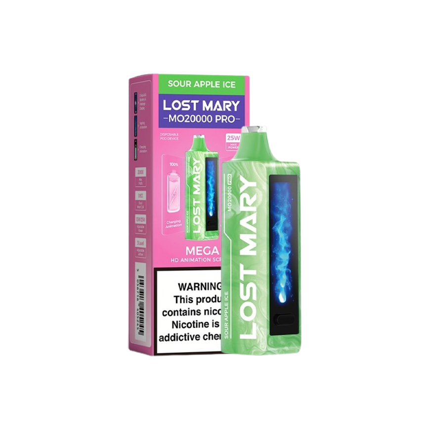 Lost Mary MO20000 Pro Sour Apple Ice 5% 5Ct