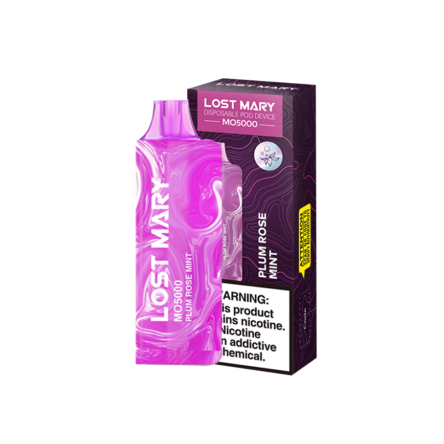 Lost Mary Disposable Plum Rose Mint 5000Puff 5% 5CT