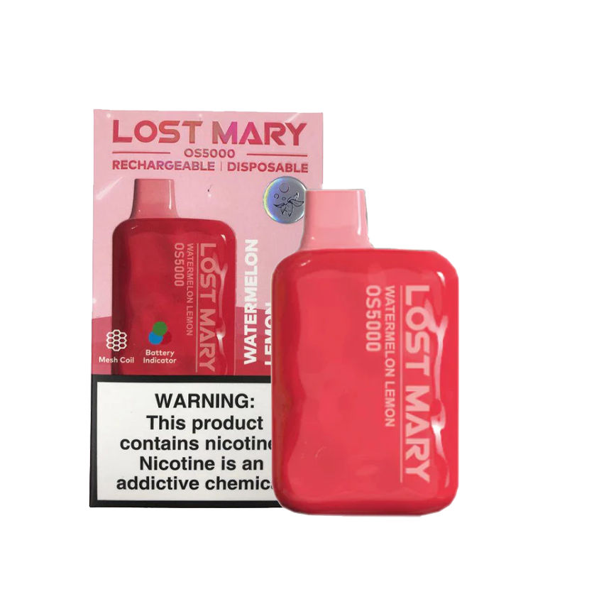 Lost Mary Disposable Watermelon Lemon 5000Puff 5% 10Ct