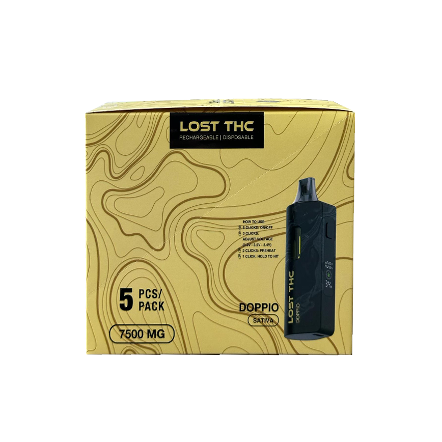 Lost Thc Super Doppio Sativa 7500Mg 5Ct