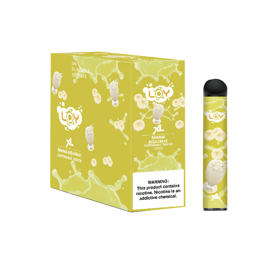 Loy Xl Disposable Banana Milkkshake 1600Puff 5% 10CT