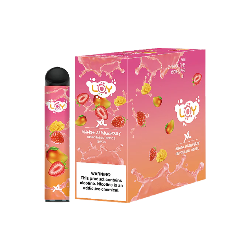 Loy Xl Disposable Mango Strwberry 1600Puff 5% 10CT