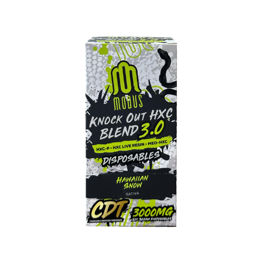 Modus Knock Out HXC Blend 3.0 Hawaiian Snow Sativa 3000Mg 5Ct