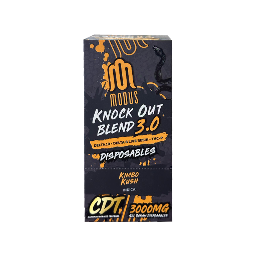 Modus Knock Out HXC Blend 3.0 Kimbo Kush Indica 3000Mg 5Ct