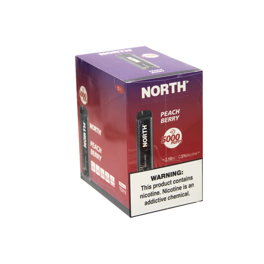 North Disposable Peach Berry 5000Puff 5% 10Ct