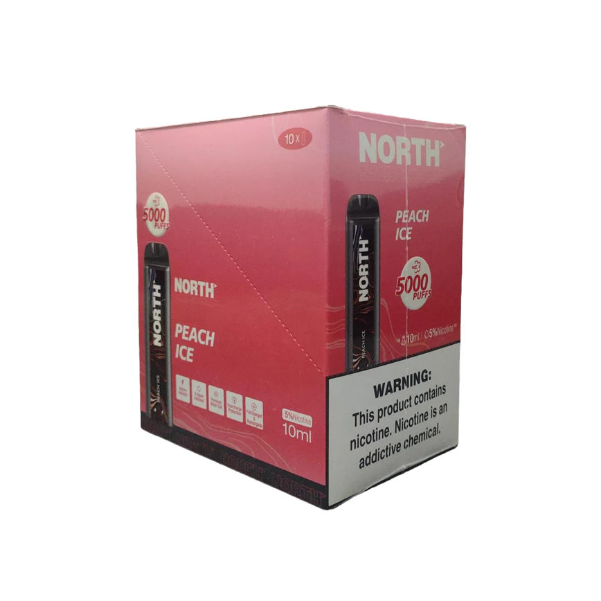 North Disposable Peach Ice 5000Puff 5% 10Ct