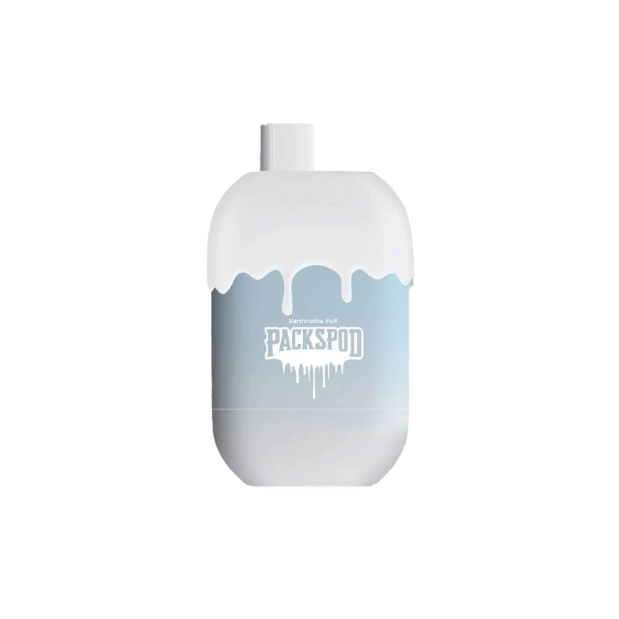Packspod Marshmallow Fluff 5000Puffs 5% 5Ct