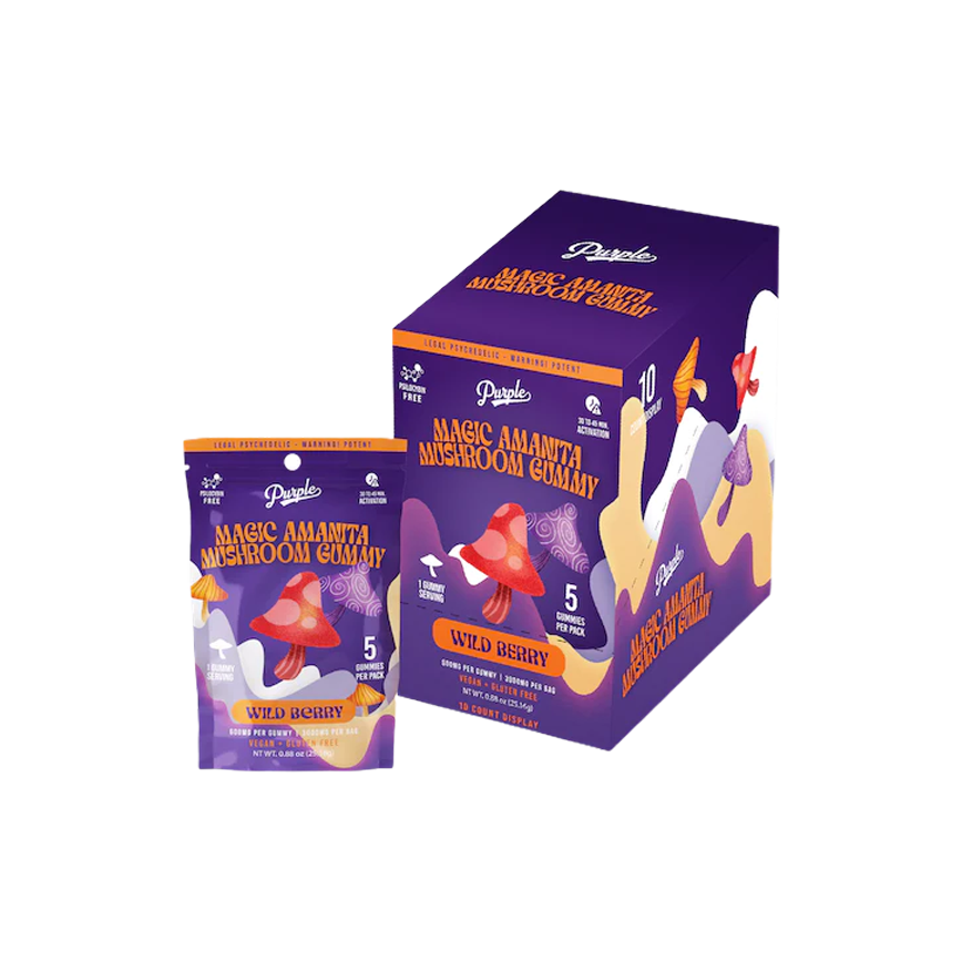 Purple Enhanced Microdose Gummies 3000Mg Per Bag 10Ct
