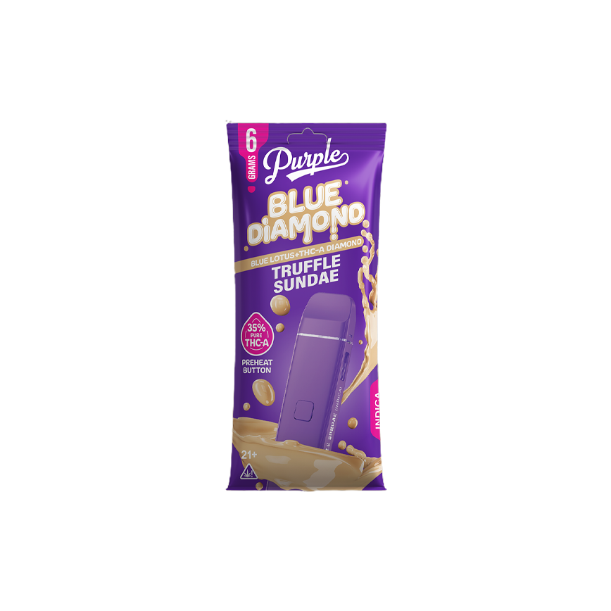 Purple Blue Diamond Blue Lotus + THC-A Diamond 6Gm 5Ct)