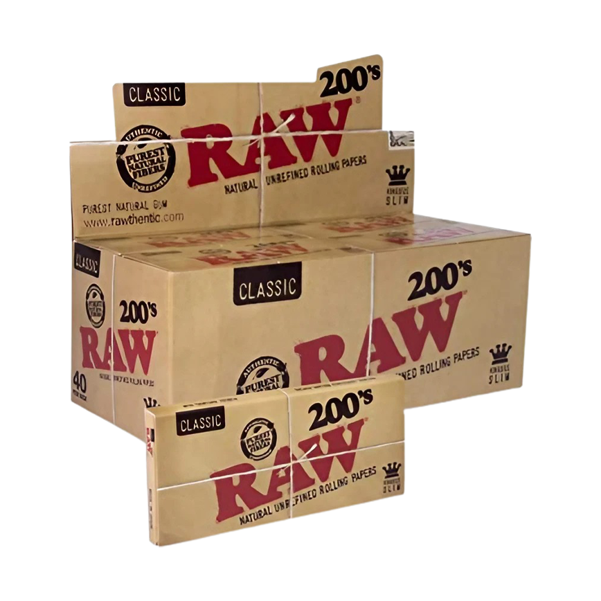 Raw Classic Rolling Paper 200'S Kingsize Slim 40Ct