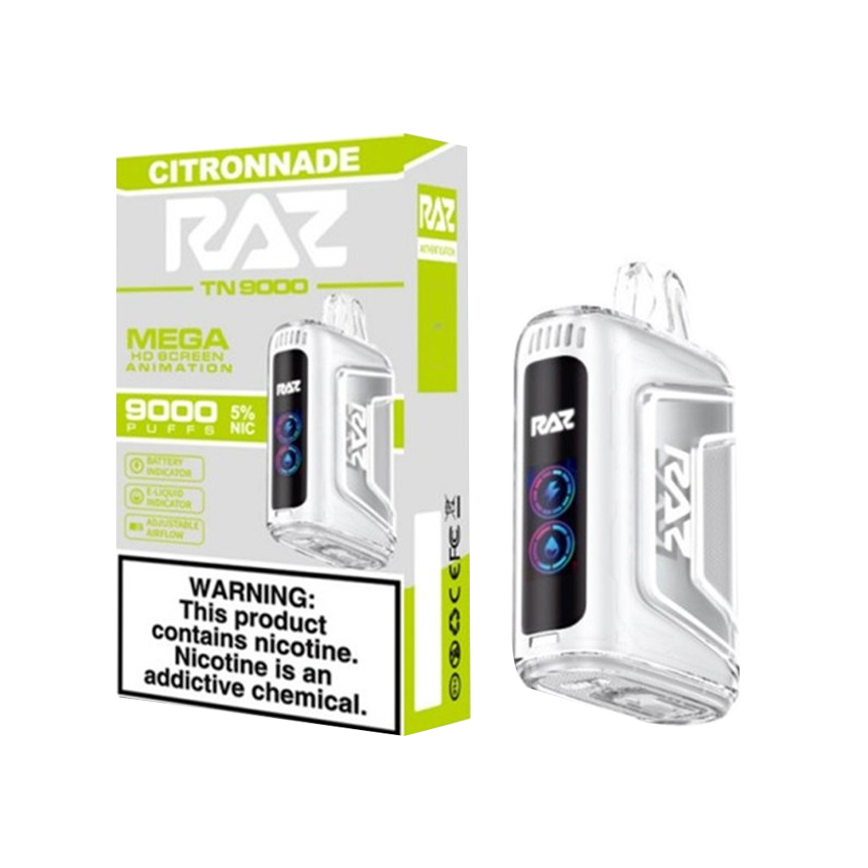 Raz Citronnade Tn9000Puff 5% 5Ct