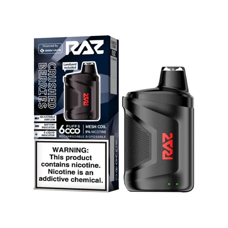 Raz Crushed Barries 6000Puff 5% 10Ct
