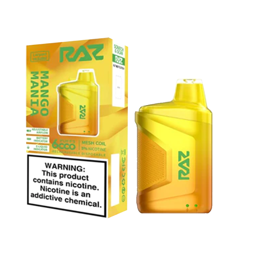 Raz Mango Mania 6000Puff 5% 10Ct