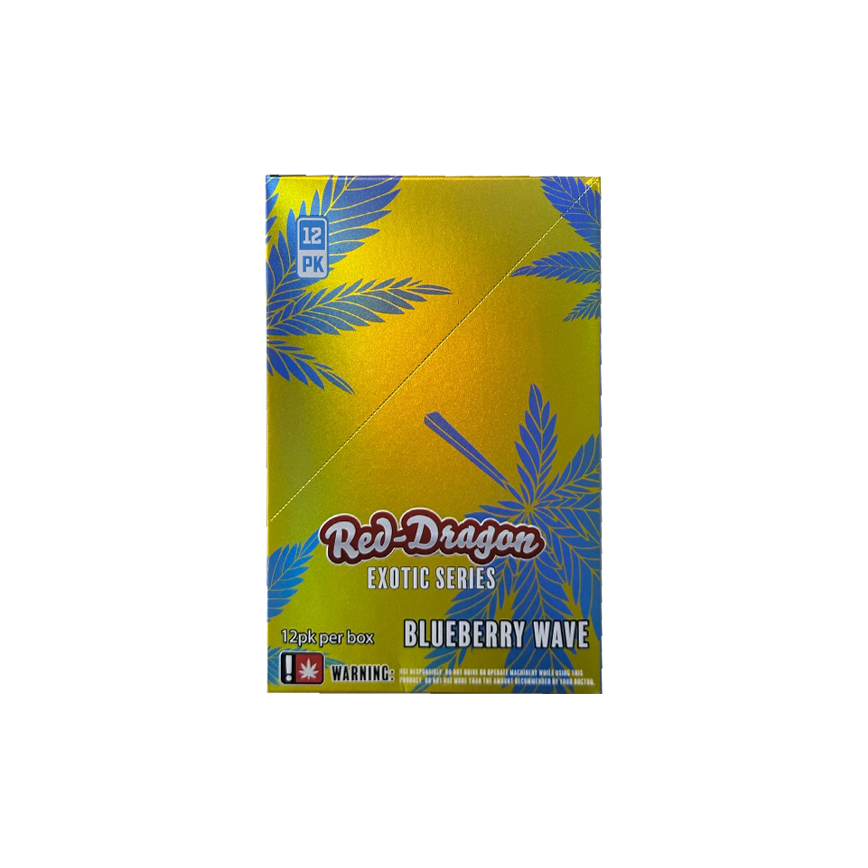 Red Dragon Exotic Series Blueberry Wave Preroll 2Ct Per Pack 12Ct