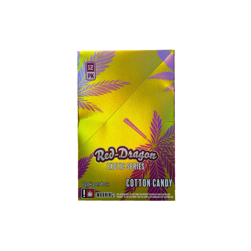 Red Dragon Exotic Series Cotton Candy Preroll 2Ct Per Pack 12Ct