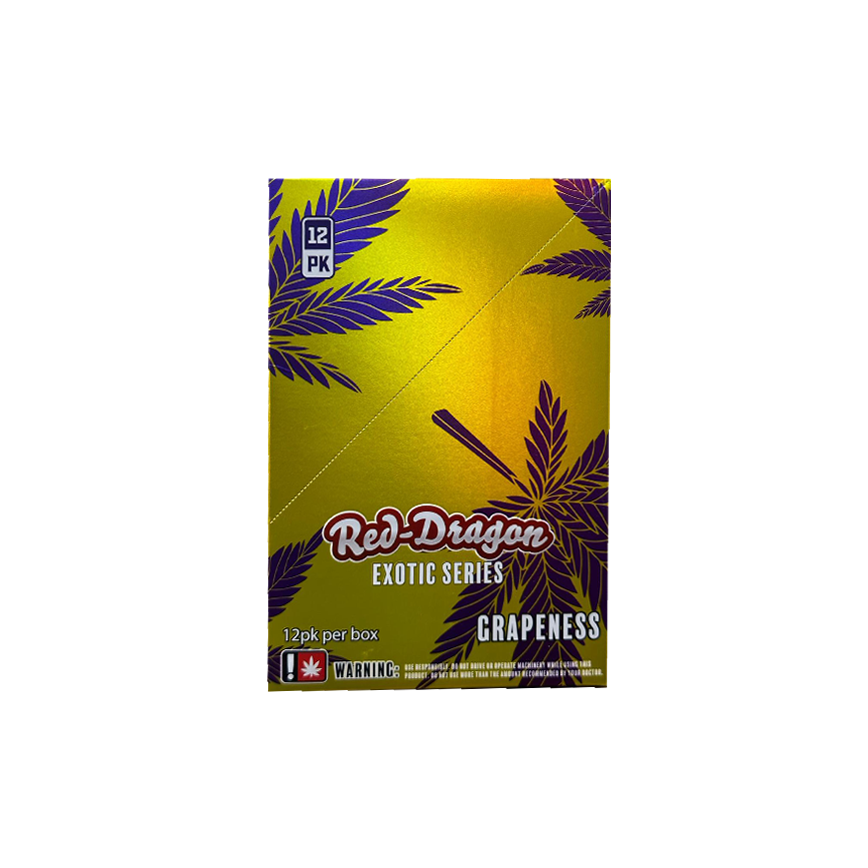 Red Dragon Exotic Series Grapeness Preroll 2Ct Per Pack 12Ct