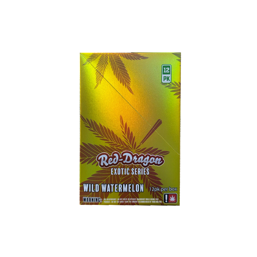 Red Dragon Exotic Series Wild Watermelon Preroll 2Ct Per Pack 12Ct