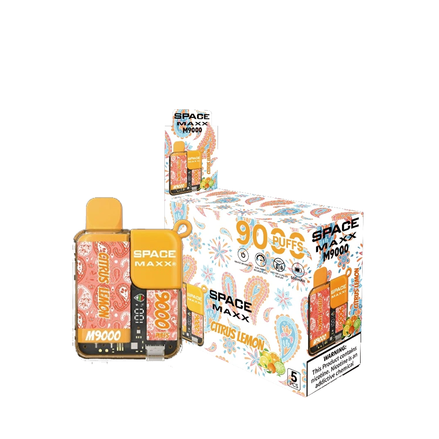 Space Maxx Disposable Citrus Lemon 9000Puff 5% 5Ct