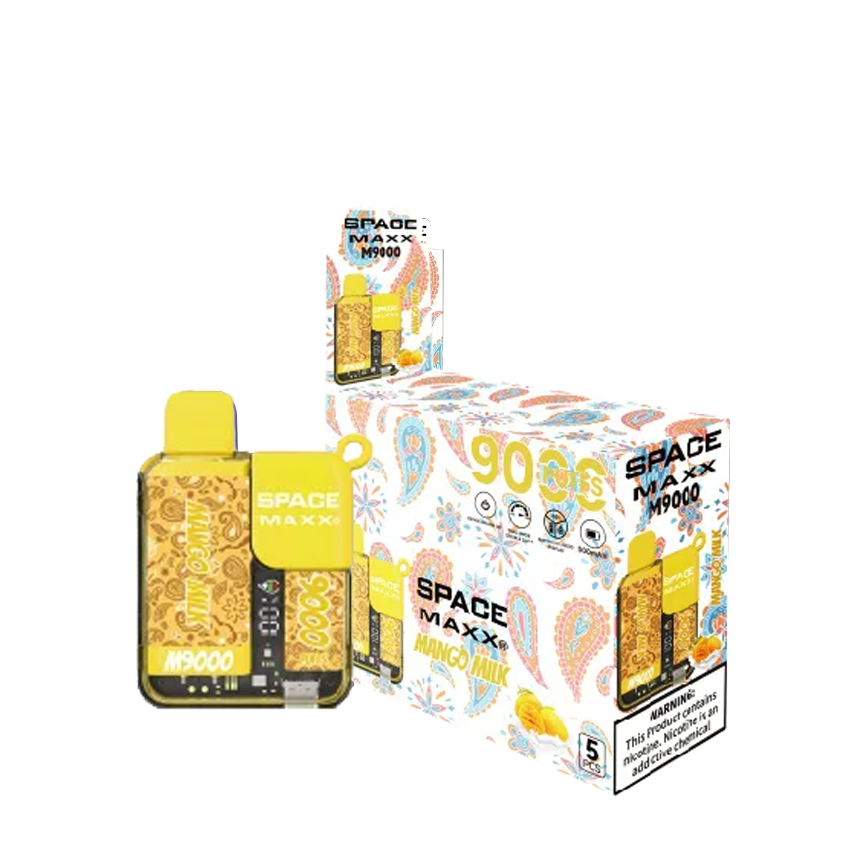 Space Maxx Disposable Mango Milk 9000Puff 5% 5Ct