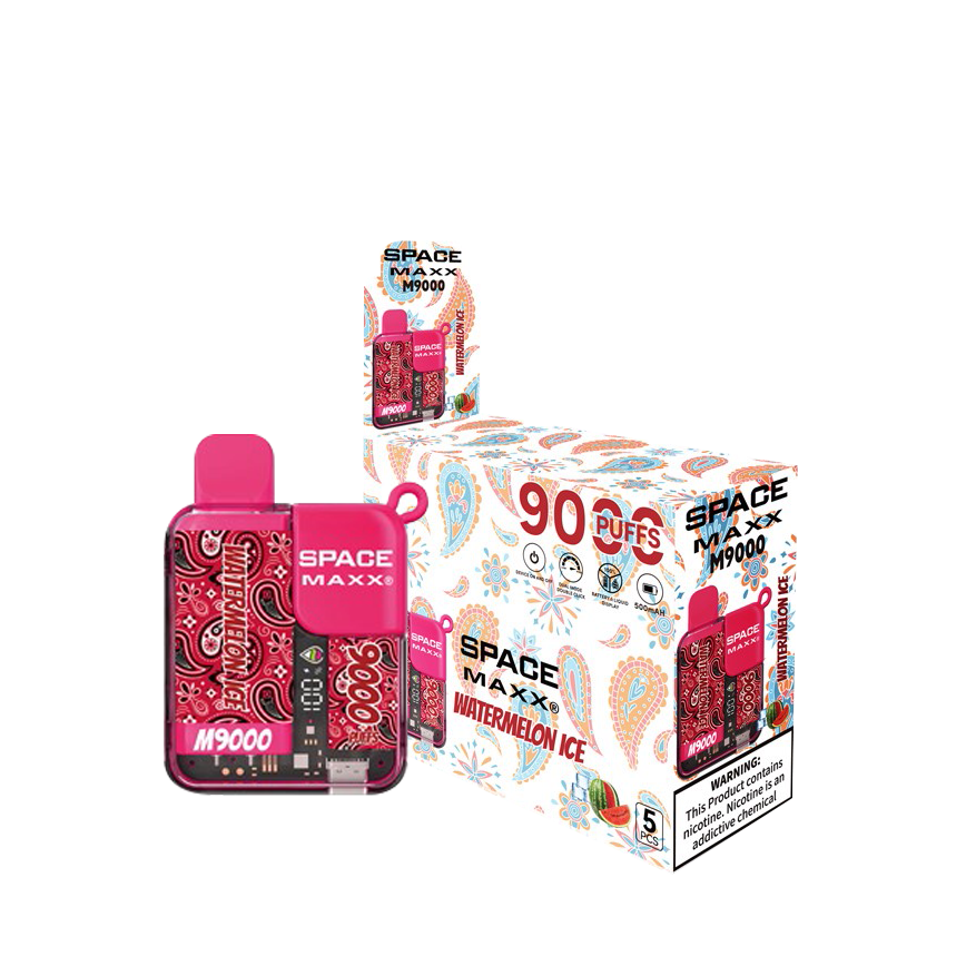 Space Maxx Disposable Watermelon Ice 9000Puffs 5% 5Ct