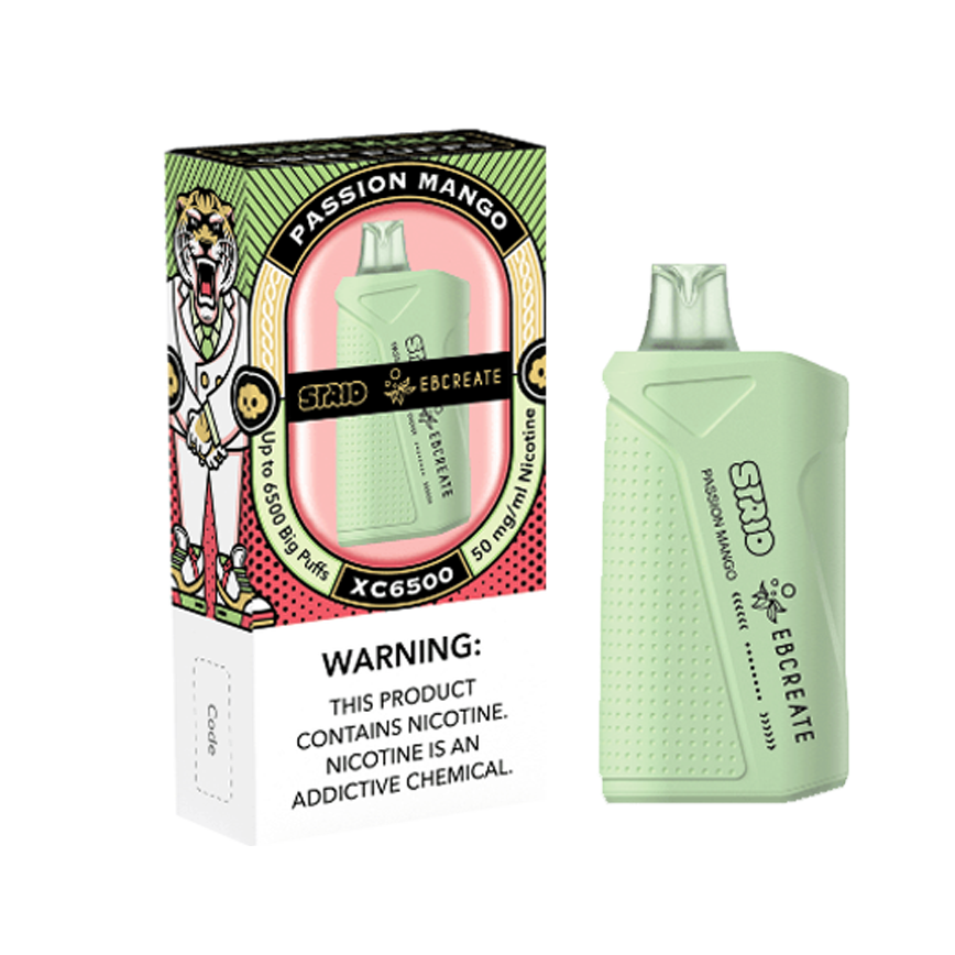 Strio Ebcreate Disposable Passion Mango Xc6500Puff 5% 5Ct