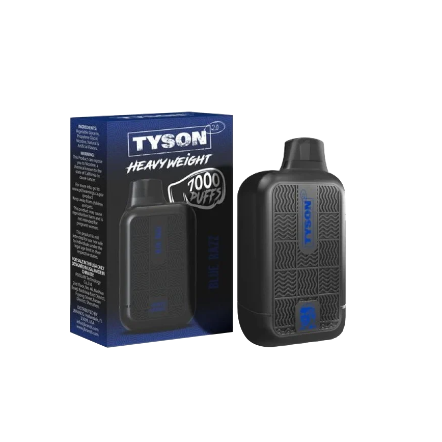 Tyson Disposable Blue Razz 7000Puff 5% 10Ct