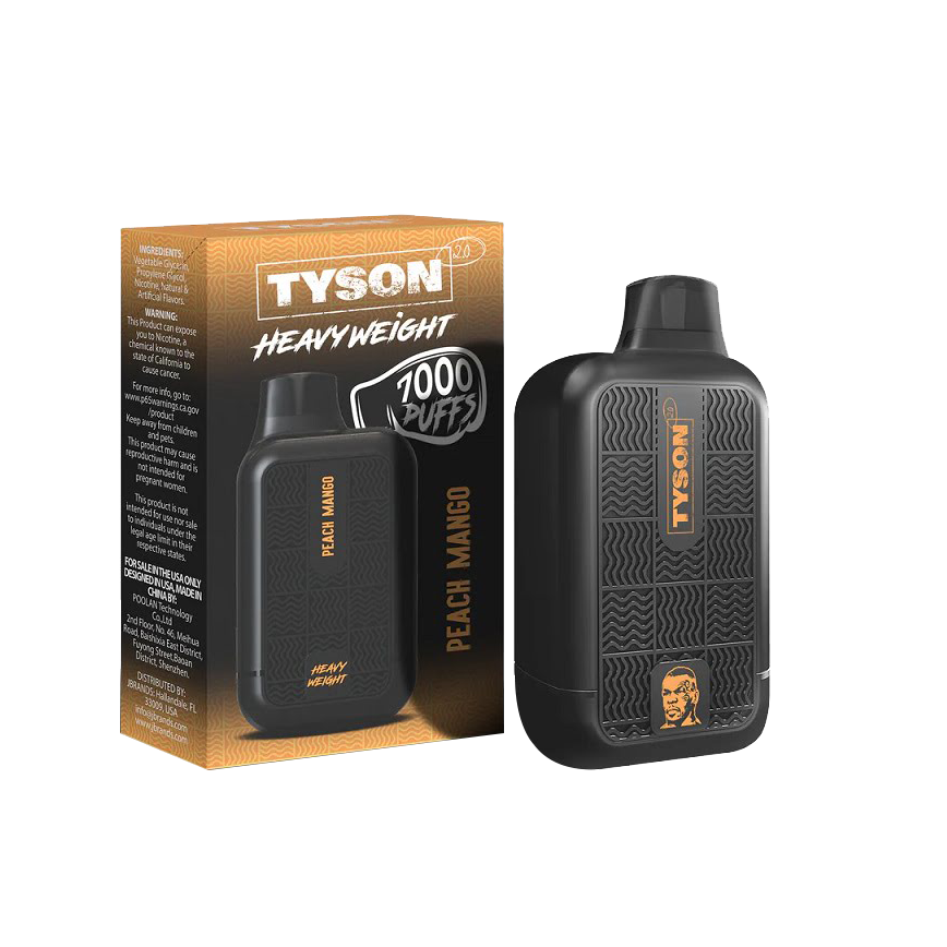 Tyson Disposable Peach Mango 7000Puff 5% 10Ct