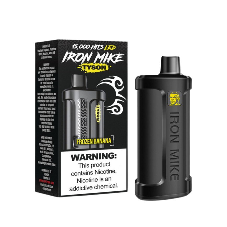 Tyson Iron Mike Frozen Banana 15000Puff 5Ct